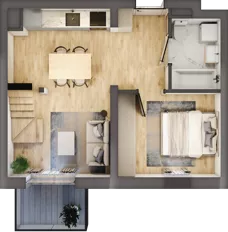 3 pokoje, mieszkanie 48,14 m², piętro 3, oferta nr B4/3/37, MONTANO, Polanica-Zdrój, al. Zwycięzców