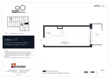 1 pokój, apartament inwestycyjny 19,38 m², piętro 1, oferta nr 1.17, Śląska Osiem, Gdańsk, Przymorze, ul. Śląska 8