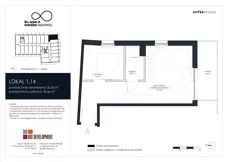 2 pokoje, apartament inwestycyjny 35,50 m², piętro 1, oferta nr 1.14, Śląska Osiem, Gdańsk, Przymorze, ul. Śląska 8