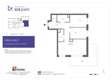 3 pokoje, mieszkanie 59,09 m², piętro 4, oferta nr B.4.2, Apartamenty Cis Park, Gdynia, Pustki Cisowskie-Demptowo, Pustki Cisowskie, ul. Chabrowa