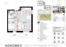 2 pokoje, mieszkanie 44,28 m², parter, oferta nr 9, Harmony Antoninek, Poznań, Antoninek-Zieliniec-Kobylepole, Antoninek, ul. Władymira 6