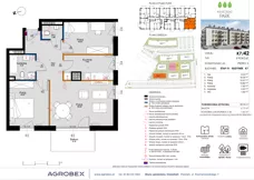 3 pokoje, mieszkanie 65,44 m², piętro 3, oferta nr K7/42, Kleszczewo Park, Kleszczewo, ul. Wiesławy Szymborskiej 1