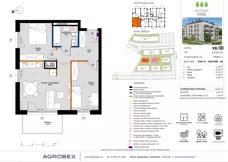 3 pokoje, mieszkanie 53,67 m², piętro 3, oferta nr K8/30, Kleszczewo Park, Kleszczewo, ul. Wiesławy Szymborskiej 1
