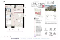 2 pokoje, mieszkanie 49,66 m², piętro 1, oferta nr A/7, Unii Lubelskiej 4, Poznań, Nowe Miasto, Starołęka, ul. Unii Lubelskiej 4