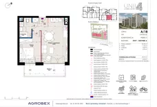 2 pokoje, mieszkanie 39,97 m², piętro 3, oferta nr A/18, Unii Lubelskiej 4, Poznań, Nowe Miasto, Starołęka, ul. Unii Lubelskiej 4
