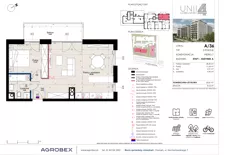 2 pokoje, mieszkanie 50,81 m², piętro 7, oferta nr A/36, Unii Lubelskiej 4, Poznań, Nowe Miasto, Starołęka, ul. Unii Lubelskiej 4