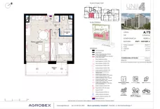 2 pokoje, mieszkanie 37,85 m², piętro 6, oferta nr A/73, Unii Lubelskiej 4, Poznań, Nowe Miasto, Starołęka, ul. Unii Lubelskiej 4