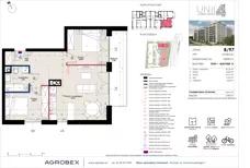3 pokoje, mieszkanie 58,61 m², piętro 5, oferta nr B/97, Unii Lubelskiej 4 - etap B, Poznań, Nowe Miasto, Starołęka, ul. Unii Lubelskiej 4