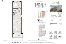 2 pokoje, mieszkanie 46,11 m², parter, oferta nr B/113, Unii Lubelskiej 4 - etap B, Poznań, Nowe Miasto, Starołęka, ul. Unii Lubelskiej 4