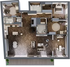 5 pokoi, apartament 194,39 m², piętro 3, oferta nr M13, Apartamenty Orkana, Warszawa, Mokotów, Ksawerów, ul. Orkana 12