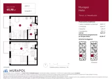 1 pokój, mieszkanie 65,98 m², piętro 2, oferta nr 2.A.2.06, Murapol Helio, Toruń, Wrzosy, JAR, ul. Heweliusza