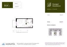 1 pokój, apartament inwestycyjny 25,54 m², piętro 2, oferta nr 3.D.2.05, Murapol Stoczniova, Gdańsk, Młyniska, ul. Twarda