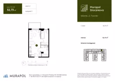 1 pokój, apartament inwestycyjny 32,73 m², piętro 2, oferta nr 3.E.2.05, Murapol Stoczniova, Gdańsk, Młyniska, ul. Twarda