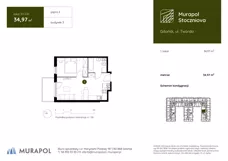 1 pokój, apartament inwestycyjny 34,97 m², piętro 2, oferta nr 3.F.2.01, Murapol Stoczniova, Gdańsk, Młyniska, ul. Twarda