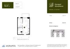 1 pokój, apartament inwestycyjny 32,37 m², piętro 3, oferta nr 3.B.3.08, Murapol Stoczniova, Gdańsk, Młyniska, ul. Twarda