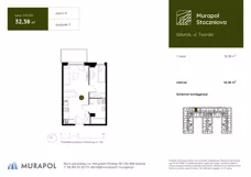 1 pokój, apartament inwestycyjny 32,38 m², piętro 3, oferta nr 3.B.3.09, Murapol Stoczniova, Gdańsk, Młyniska, ul. Twarda