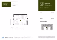 1 pokój, apartament inwestycyjny 34,76 m², piętro 3, oferta nr 3.D.3.06, Murapol Stoczniova, Gdańsk, Młyniska, ul. Twarda