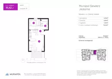 2 pokoje, mieszkanie 33,74 m², piętro 2, oferta nr 28.A.2.5, Murapol Siewierz Jeziorna, Siewierz, ul. Jeziorna