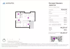 2 pokoje, mieszkanie 43,86 m², parter, oferta nr 12.B.0.2, Murapol Siewierz Jeziorna, Siewierz, ul. Jeziorna