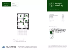 3 pokoje, mieszkanie 57,03 m², piętro 3, oferta nr 2.A.3.02, Murapol GreenCity, Kraków, Bieżanów-Prokocim, Osiedle Złocień, ul. Agatowa