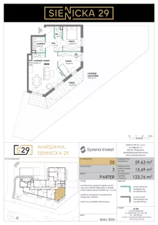 3 pokoje, mieszkanie 59,63 m², piętro 2, oferta nr 18, Siennicka 29, Warszawa, Praga Południe, Grochów, ul. Siennicka 29