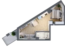 2 pokoje, apartament 32,89 m², piętro 1, oferta nr L143, Bel Mare Home, Międzyzdroje, ul. Nowomyśliwska