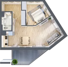 2 pokoje, apartament 49,27 m², piętro 5, oferta nr L538, Bel Mare Home, Międzyzdroje, ul. Nowomyśliwska