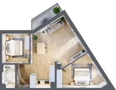 3 pokoje, apartament 61,60 m², piętro 5, oferta nr L539, Bel Mare Home, Międzyzdroje, ul. Nowomyśliwska