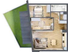 3 pokoje, mieszkanie 69,95 m², parter, oferta nr VB.0.01, Vanda Park, Chorzów, Chorzów II, ul. Wandy 66