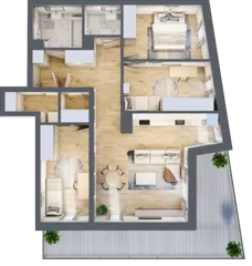 4 pokoje, mieszkanie 89,54 m², parter, oferta nr VB.0.07, Vanda Park, Chorzów, Chorzów II, ul. Wandy 66