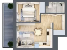 2 pokoje, mieszkanie 37,00 m², piętro 1, oferta nr VB.1.11, Vanda Park, Chorzów, Chorzów II, ul. Wandy 66