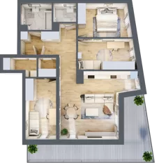 4 pokoje, mieszkanie 89,54 m², piętro 2, oferta nr VB.2.10, Vanda Park, Chorzów, Chorzów II, ul. Wandy 66