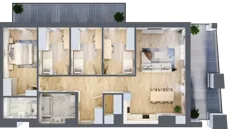 5 pokoi, mieszkanie 105,37 m², piętro 5, oferta nr VB.5.07, Vanda Park, Chorzów, Chorzów II, ul. Wandy 66