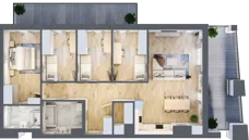 5 pokoi, mieszkanie 105,37 m², piętro 6, oferta nr VB.6.07, Vanda Park, Chorzów, Chorzów II, ul. Wandy 66