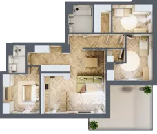4 pokoje, mieszkanie 102,87 m², piętro 4, oferta nr F.4.4, Panorama Bańgów Etap II, Siemianowice Śląskie, Bańgów, ul. Bańgowska 32
