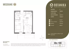 2 pokoje, mieszkanie 36,41 m², piętro 1, oferta nr B15, Botanika, Gdańsk, Osowa, ul. Izydy