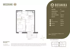 2 pokoje, mieszkanie 36,41 m², piętro 2, oferta nr B27, Botanika, Gdańsk, Osowa, ul. Izydy