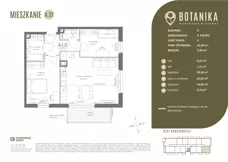 3 pokoje, mieszkanie 61,04 m², piętro 2, oferta nr A32, Botanika, Gdańsk, Osowa, ul. Izydy