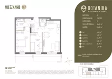 3 pokoje, mieszkanie 56,35 m², piętro 1, oferta nr B10, Botanika, Gdańsk, Osowa, ul. Izydy