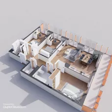 4 pokoje, mieszkanie 79,40 m², piętro 3, oferta nr B3.8, Rezydencja Ogród Saski, Lublin, Wieniawa, ul. Wieniawska 7/Jasna 7