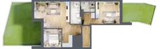 3 pokoje, apartament 68,30 m², parter, oferta nr L0/K3/03, Wybrzeże Reymonta 3, Wrocław, Kleczków, Psie Pole, ul. Władysława Reymonta