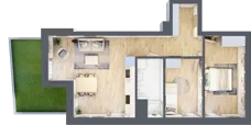 3 pokoje, apartament 54,88 m², parter, oferta nr L0/K3/09, Wybrzeże Reymonta 3, Wrocław, Kleczków, Psie Pole, ul. Władysława Reymonta