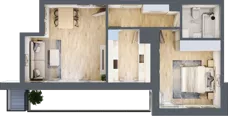 2 pokoje, apartament 51,03 m², piętro 5, oferta nr L5/K2/01, Wybrzeże Reymonta 3, Wrocław, Kleczków, Psie Pole, ul. Władysława Reymonta