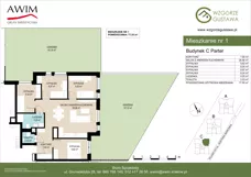5 pokoi, mieszkanie 77,55 m², parter, oferta nr C1, Wzgórze Gustawa, Kraków, Wzgórza Krzesławickie, Zesławice, ul. Gustawa Morcinka