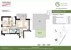 4 pokoje, mieszkanie 65,17 m², piętro 3, oferta nr C22, Wzgórze Gustawa, Kraków, Wzgórza Krzesławickie, Zesławice, ul. Gustawa Morcinka