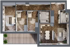 4 pokoje, mieszkanie 94,74 m², piętro 6, oferta nr 59, Nowa Mangalia - Etap II, Warszawa, Mokotów, Stegny, ul. Mangalia