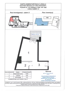 1 pokój, mieszkanie 31,82 m², piętro 2, oferta nr WS-B2-LM-M.2.1, Wilda Story, Poznań, Wilda, Wilda, ul. 28 Czerwca 1956 r. 156