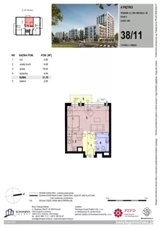 1 pokój, mieszkanie 31,76 m², piętro 4, oferta nr SM2-B-LM-38_11, Świętego Michała, Poznań, Ostrów Tumski-Śródka-Zawady-Komandoria, Śródka, ul. Świętego Michała 34, 36, 38, 40