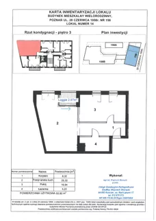 2 pokoje, mieszkanie 55,80 m², piętro 3, oferta nr WS-B1-LM-M.3.14, Wilda Story, Poznań, Wilda, Wilda, ul. 28 Czerwca 1956 r. 156