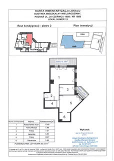 2 pokoje, mieszkanie 53,53 m², piętro 2, oferta nr WS-B2-LM-M.2.3, Wilda Story, Poznań, Wilda, Wilda, ul. 28 Czerwca 1956 r. 156